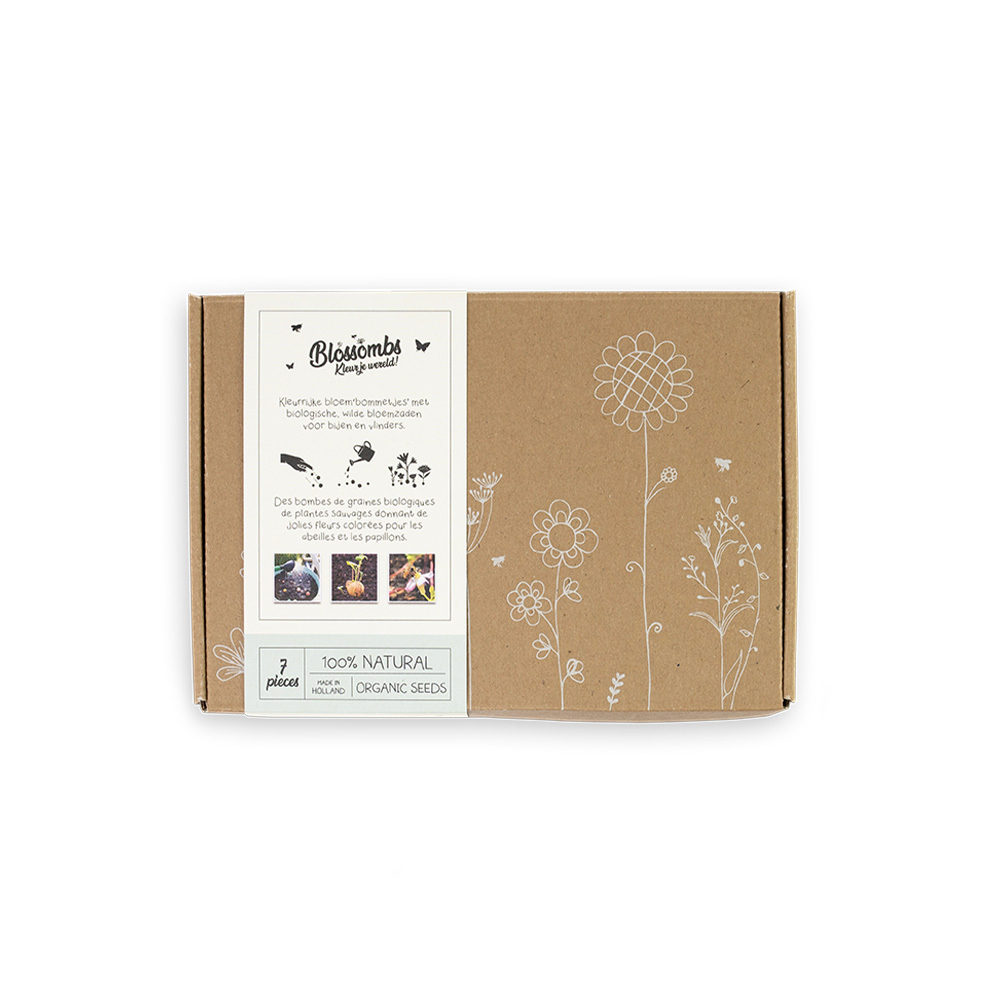 [100040] Giftbox Blossombs box à 7 zaadbommetjes