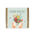 Giftbox Blossombs Bloemen voor jou 9 zaadbommetjes