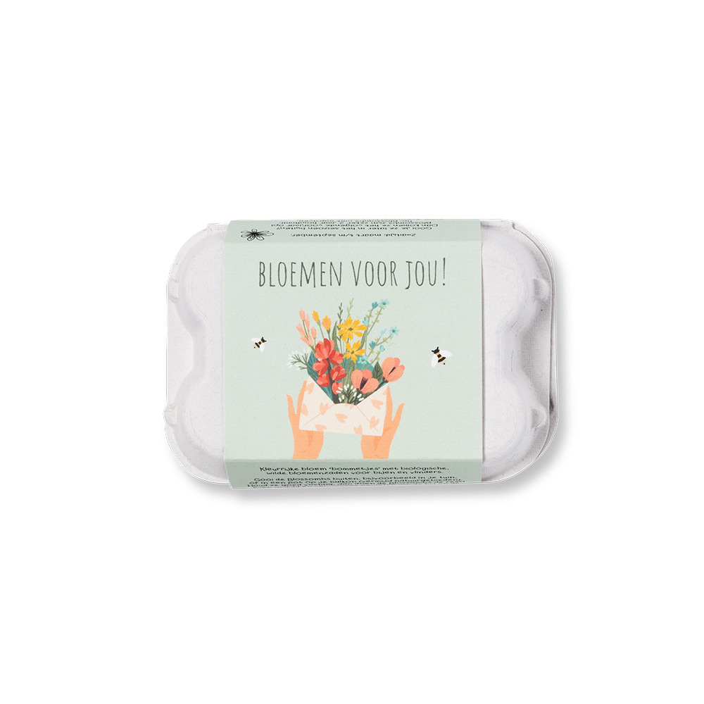 [101890] Giftbox Blossombs Bloemen for you 6 zaadbommetjes