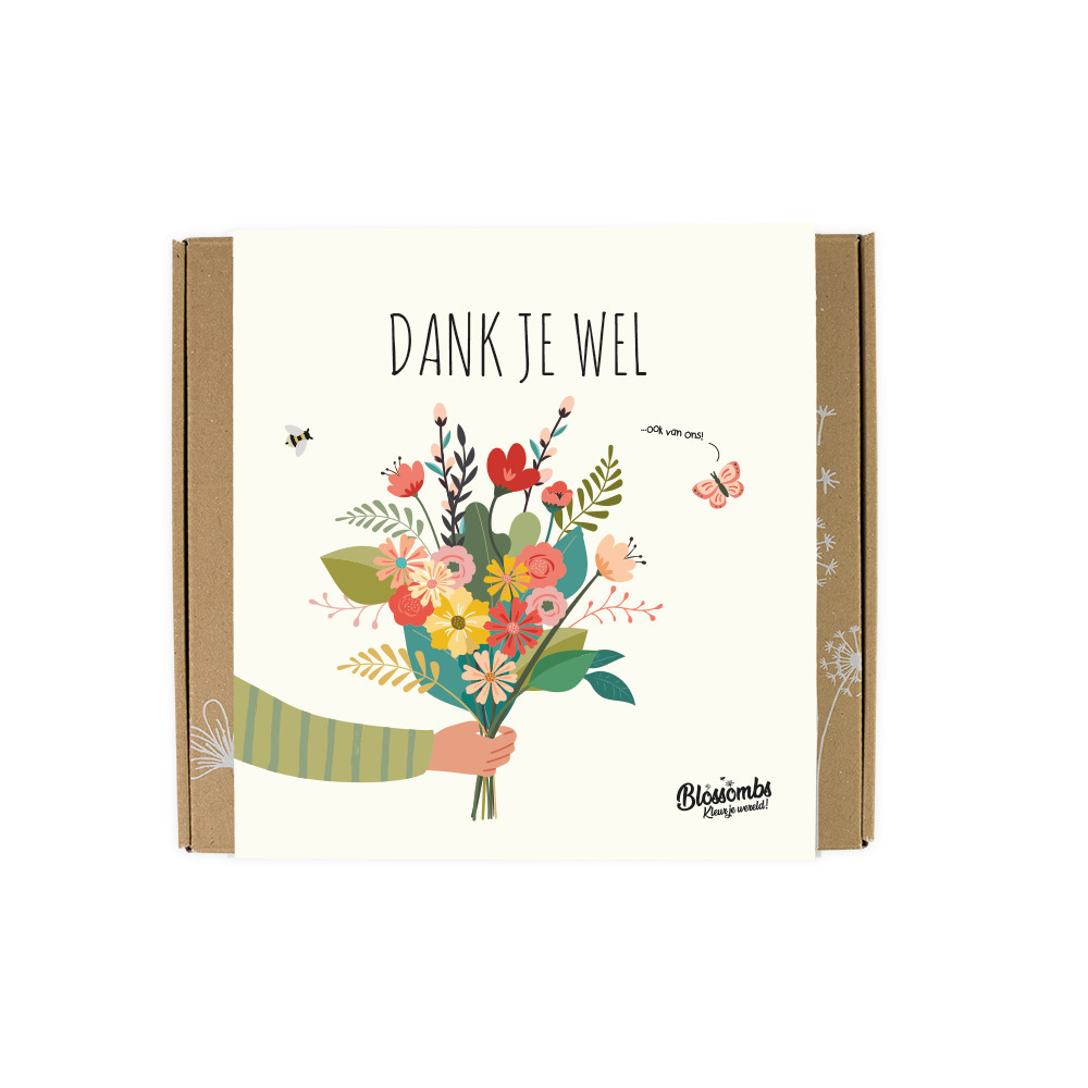 [101924] Giftbox Blossomb Dank je wel 9 zaadbommetjes