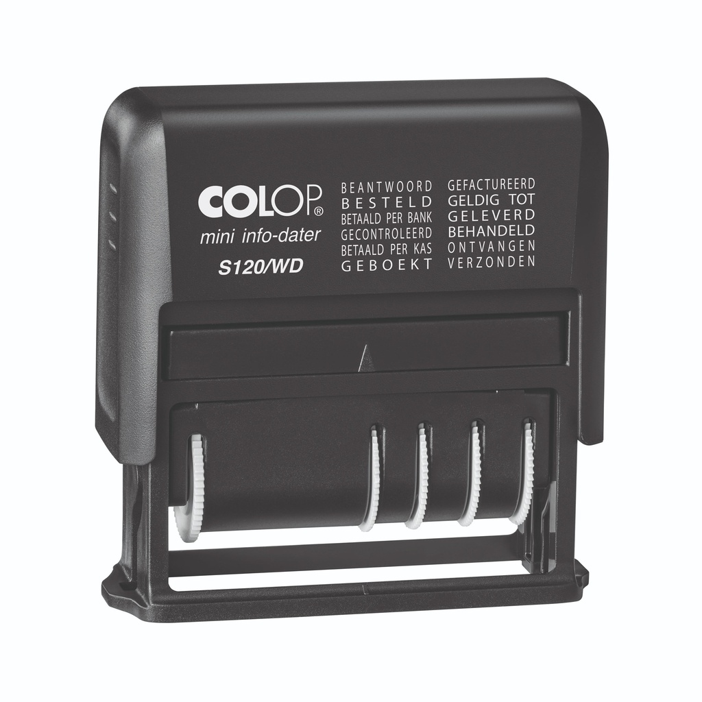 Stempel Colop Printer Mini S120WD 12 teksten zwart