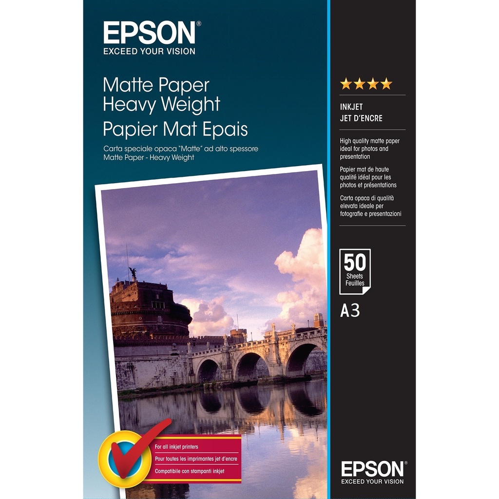 [C13S041261] Inkjetpapier Epson S041261 A3 167gr mat