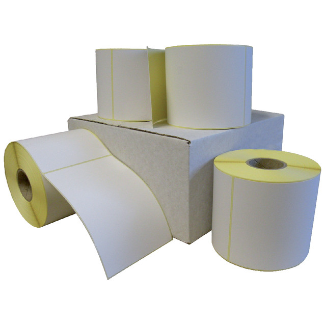 [30511] Label etiket PostNL 100x150x40mm verzend therm wit