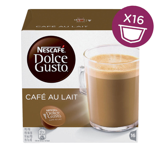 [12148063] Koffiecups Dolce Gusto cafe au lait 16st