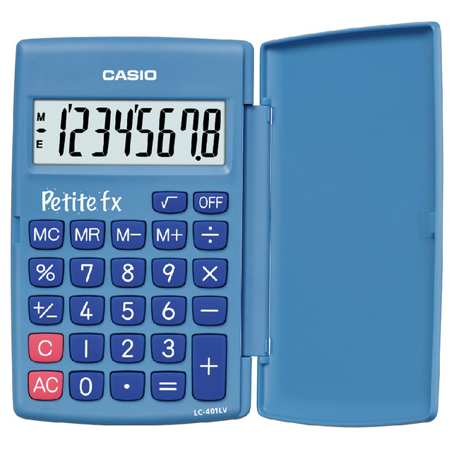 [LC-401LV-BU] Rekenmachine Casio basisschool blauw