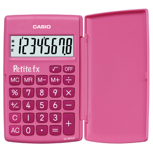 [LC-401LV-PINK] Rekenmachine Casio basisschool roze