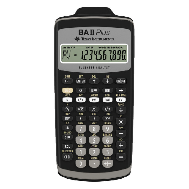[IIBAPL/TBL/4E11] Rekenmachine Texas TI-BA II plus
