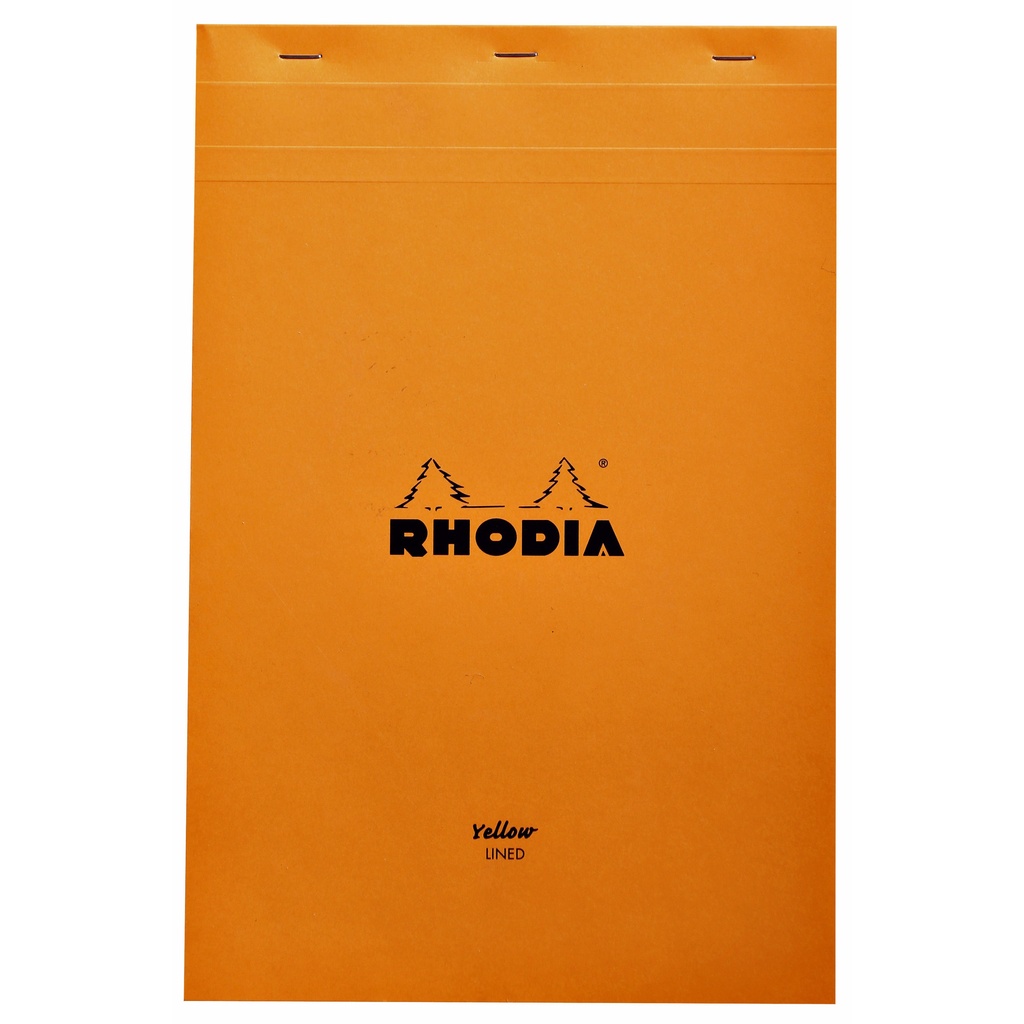 [19660C] Schrijfblok Rhodia A4 lijn 80vel 80gr geel