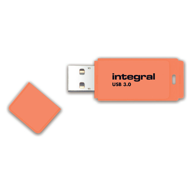 USB stick 3.0 Integral Neon USB-A 64GB oranje