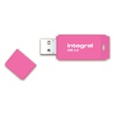 USB stick 3.0 Integral Neon USB-A 64GB roze