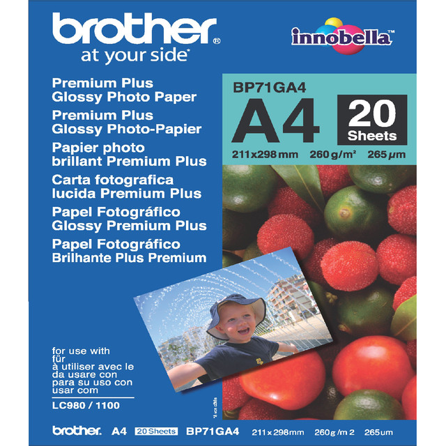 [BP71GA4] Fotopapier Brother BP-71 A4 260gr glans