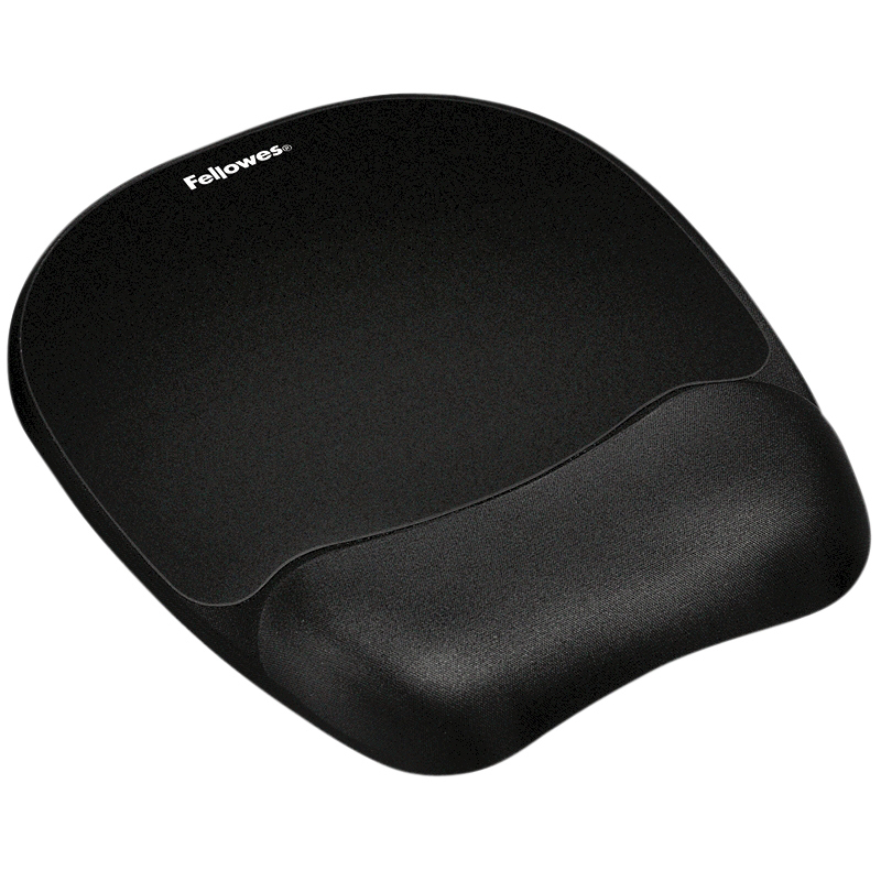 [91765] Muismatpolssteun Fellowes Memoryfoam zwart