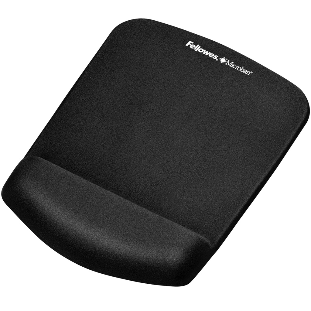 [92520] Muismatpolssteun Fellowes Plush Touch zwart