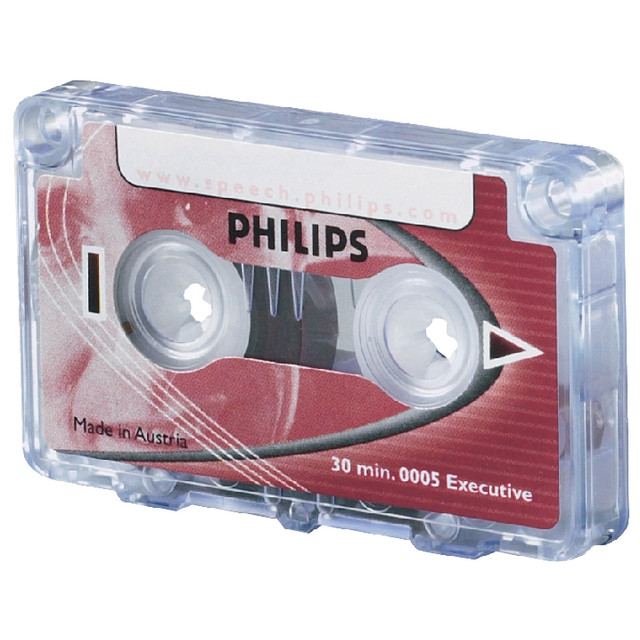 [LFH0005/60] Cassette dicteer Philips LFH 0005 2x15min met clip