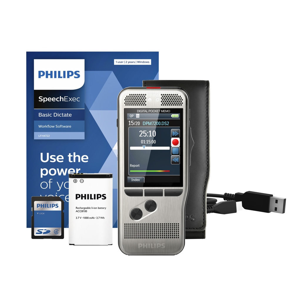 [DPM7200/02] Dicteerapparaat Philips PocketMemo DPM7200