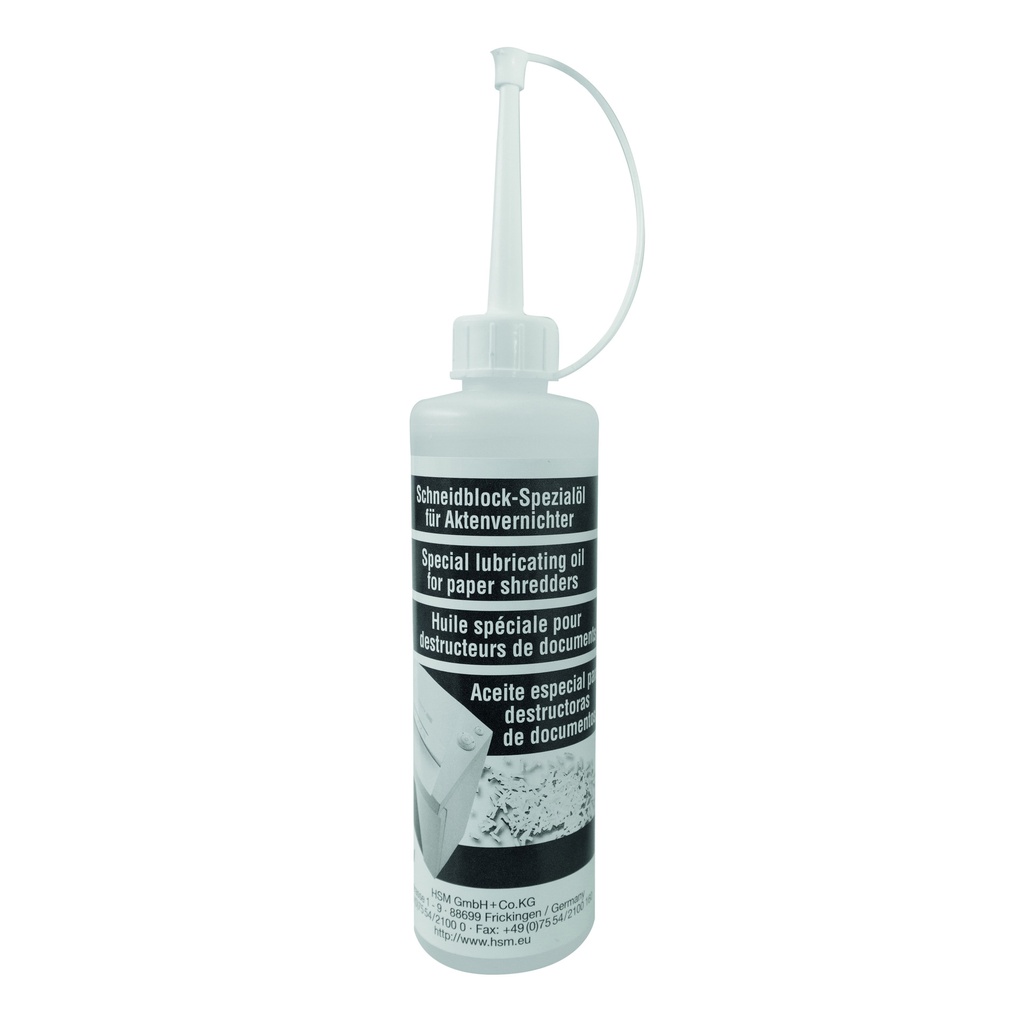[1235997403] Olie voor papiervernietiger HSM 250ml
