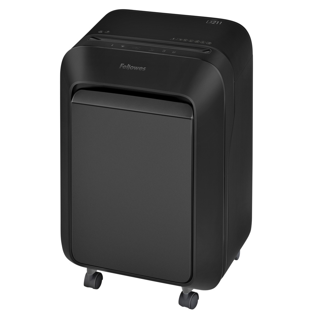 [50502] Papiervernietiger Fellowes LX211 2x12mm zwart