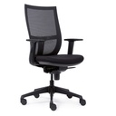 Bureaustoel Euroseats curve 001 zwart