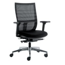 Bureaustoel Euroseats Curve deluxe 001 zwart