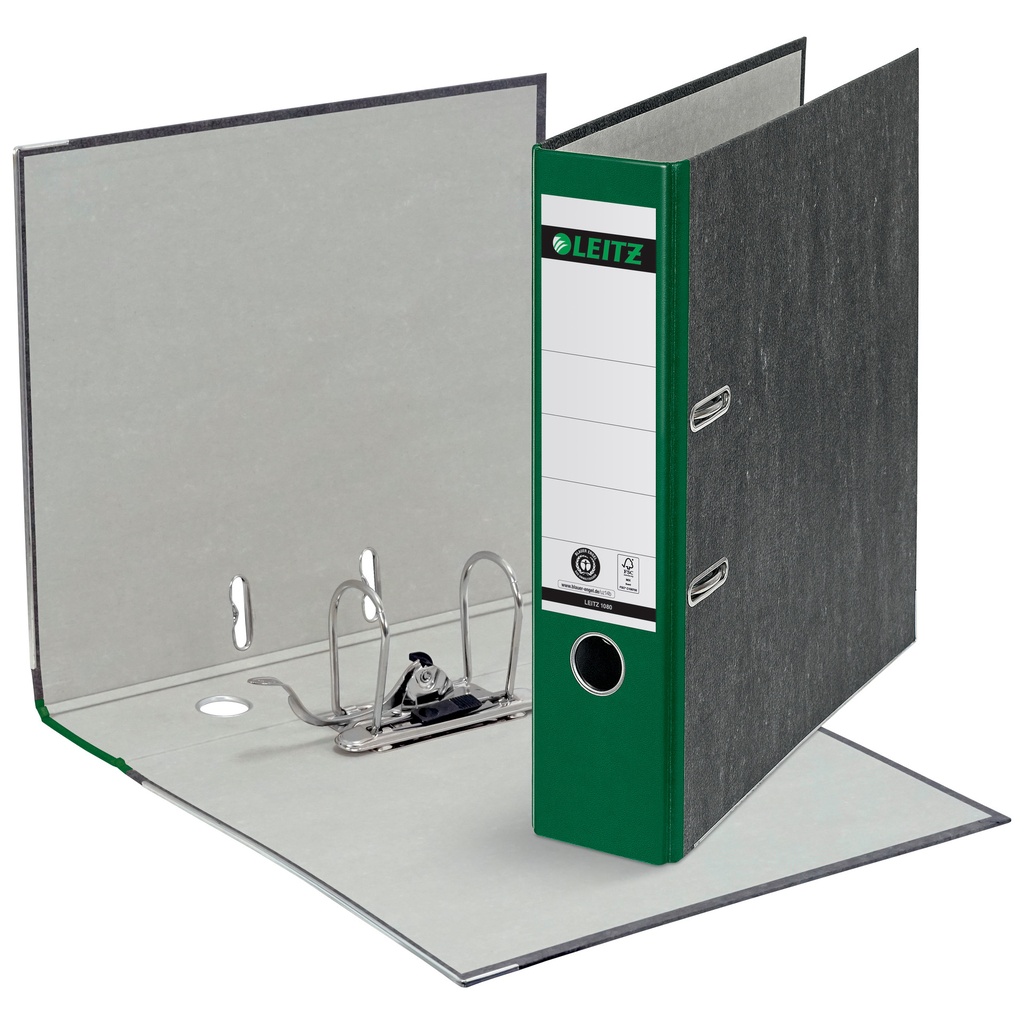 [10805055] Ordner Leitz 1080 180° 80mm karton A4 groen