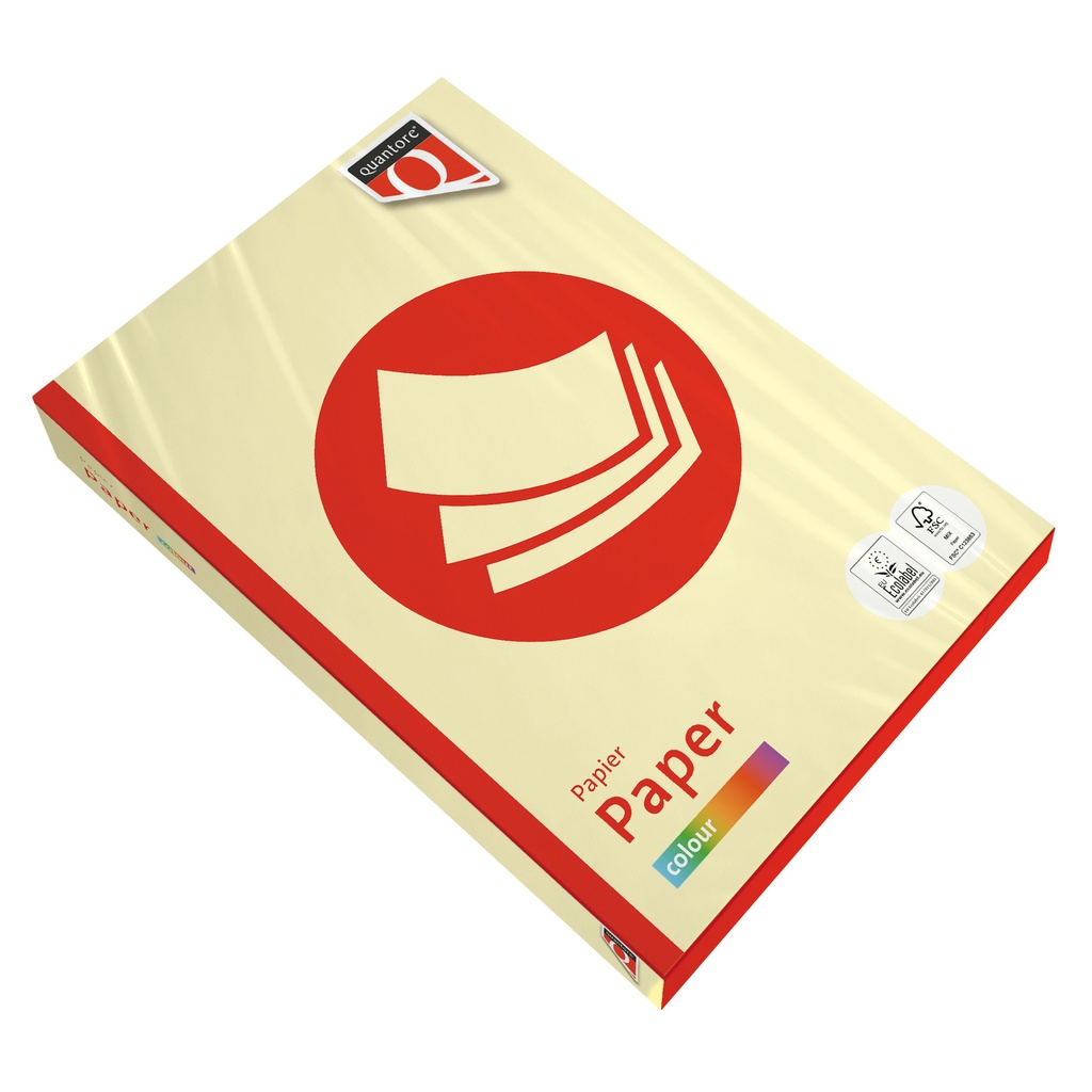 [129255] Kopieerpapier Quantore Colour A4 80gr kanariegeel