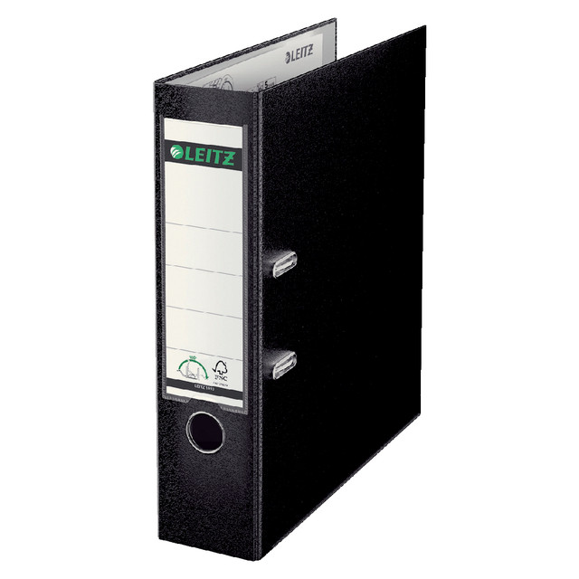 [10105095] Ordner Leitz 180° 80mm PP A4 zwart