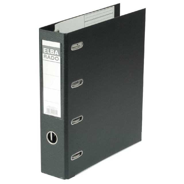 [100551851] Ordner Elba Rado Plast A4 75mm bank 2mech pvc zw