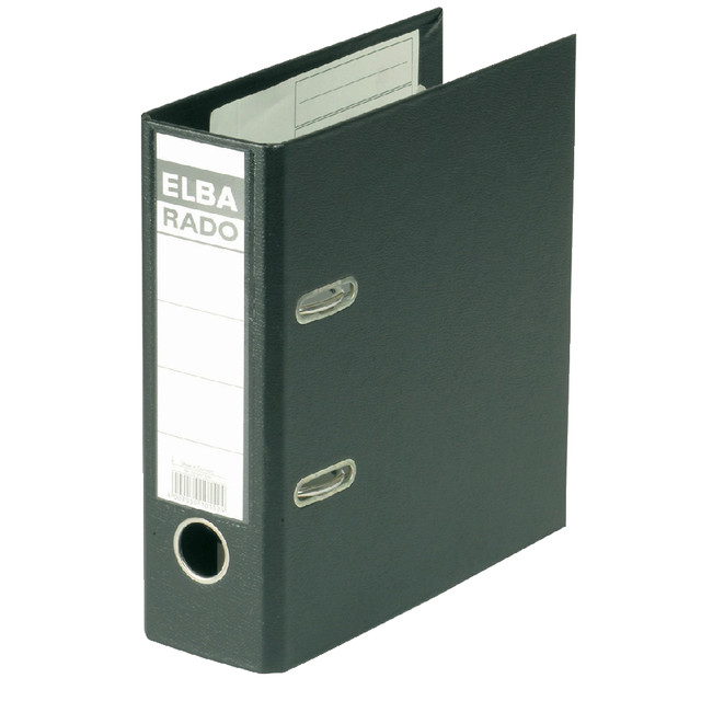 [100022641] Ordner Elba Rado Plast a5 75mm pvc zwart