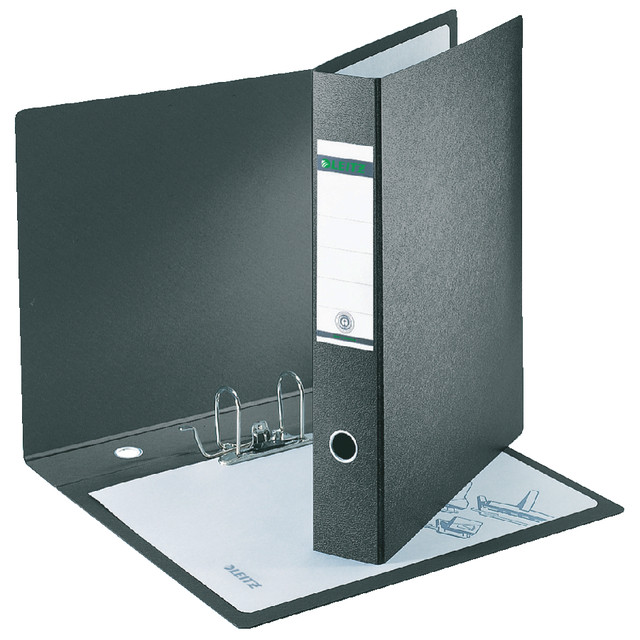 Ordner Leitz 1072 180° 77mm karton A3 recht zwart