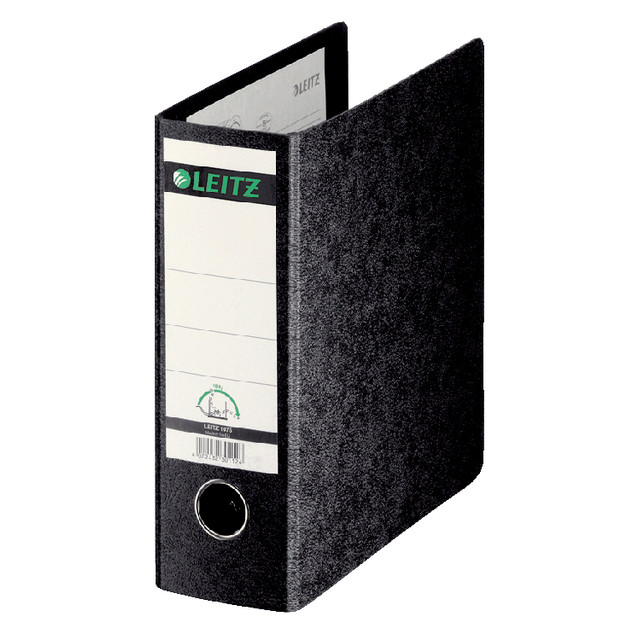 [10750000] Ordner Leitz 1075 180° 77mm karton A5 recht zwart