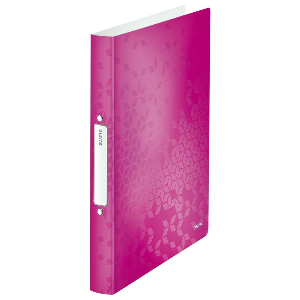 [42570023] Ringband Leitz WOW A4 2-rings O-mech 25mm PP roze