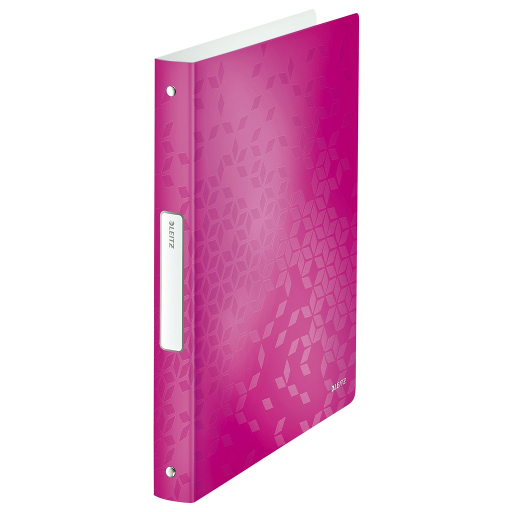 [42580023] Ringband Leitz WOW A4 4-rings O-mech 25mm PP roze