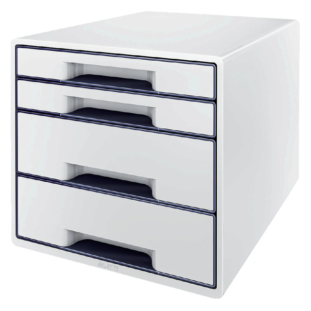 [52132001] Ladenblok Leitz WOW CUBE A4 maxi 4 laden wit/grijs