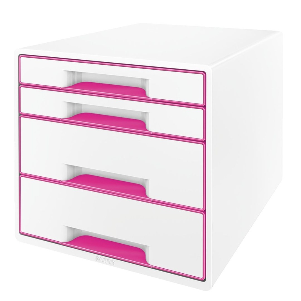[52132023] Ladenblok Leitz WOW 4 laden wit/roze