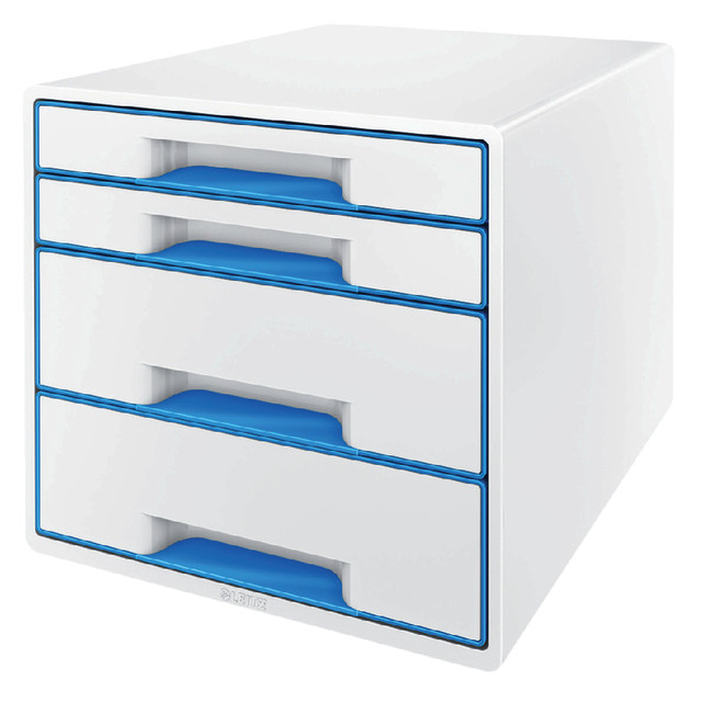 [52132036] LADENBOX LEITZ WOW 4 LADEN WIT/BLAUW
