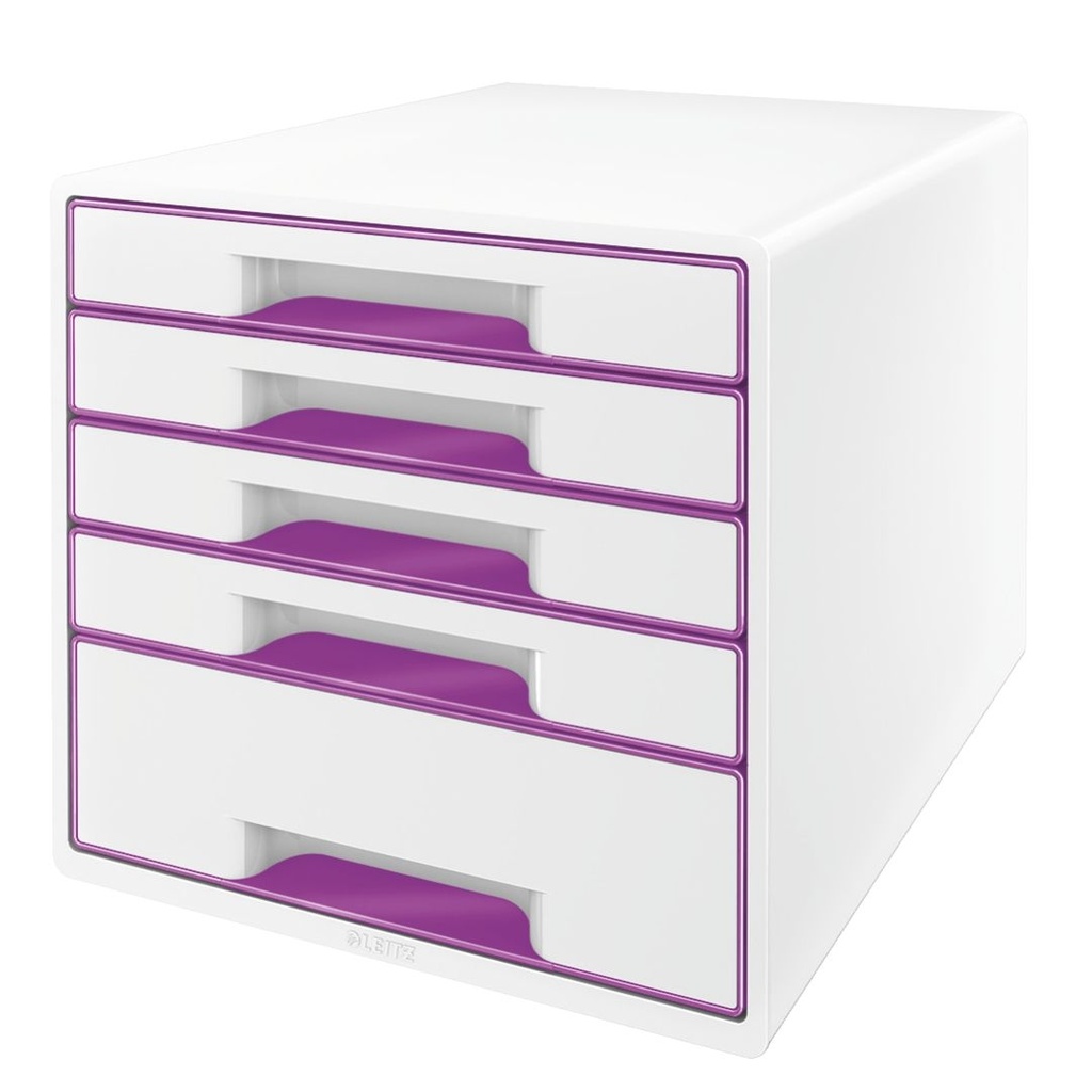 [52142062] Ladenbox Leitz WOW laden wit/paars