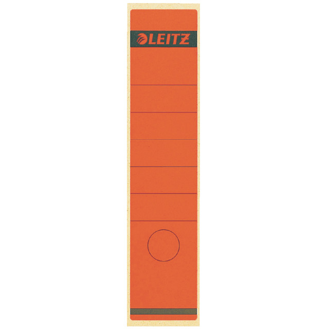 [16400025] rugetiket Leitz 62x285mm zelfkl rood