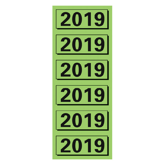 Rugetiket Elba 2019 57x25mm groen 120 stuks