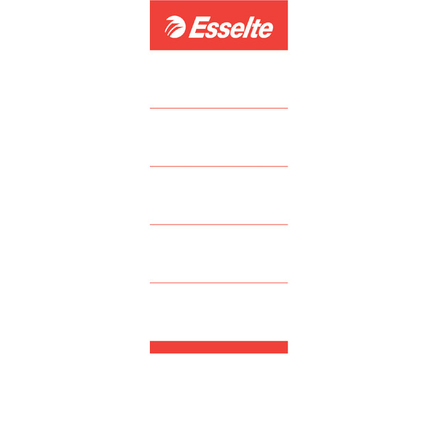 [81080] Rugetiket Esselte breed 50x158mm karton wit