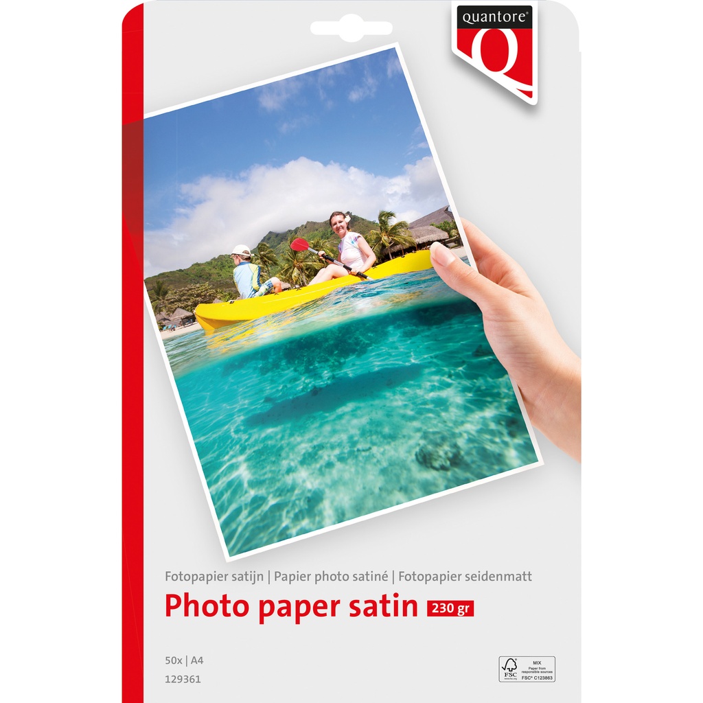 [129361] Fotopapier Quantore A4 satijn 50vel 230gr