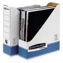 Tijdschriftcassette Bankers box system A4 wt bl