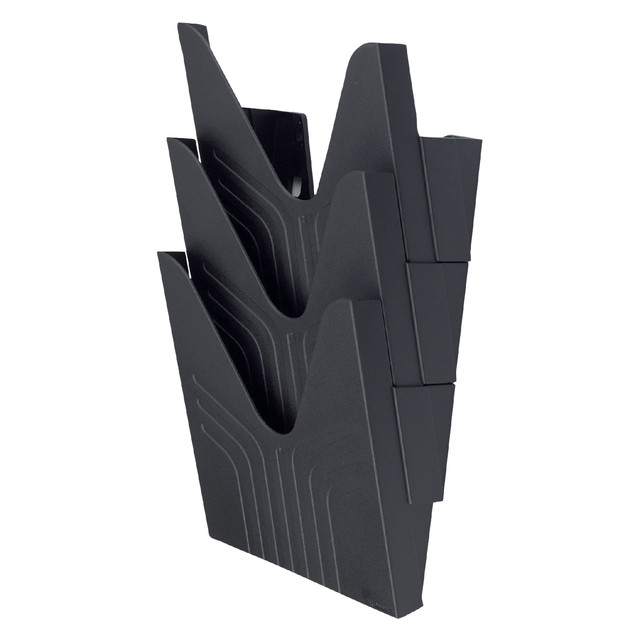 [144-3BLK] Folderhouder Avery nr144 wand fo hoog 3vaks zw