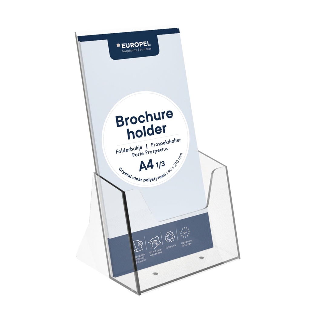 [350070] Folderhouder Europel 1/3 A4 acryl