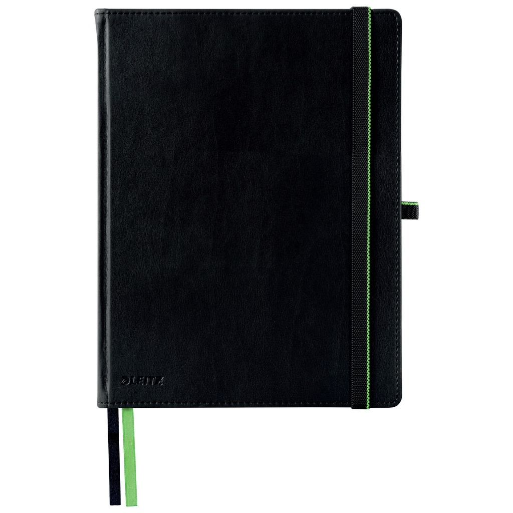 Notitieboek Leitz Complete 187x242 160blz lijn zw