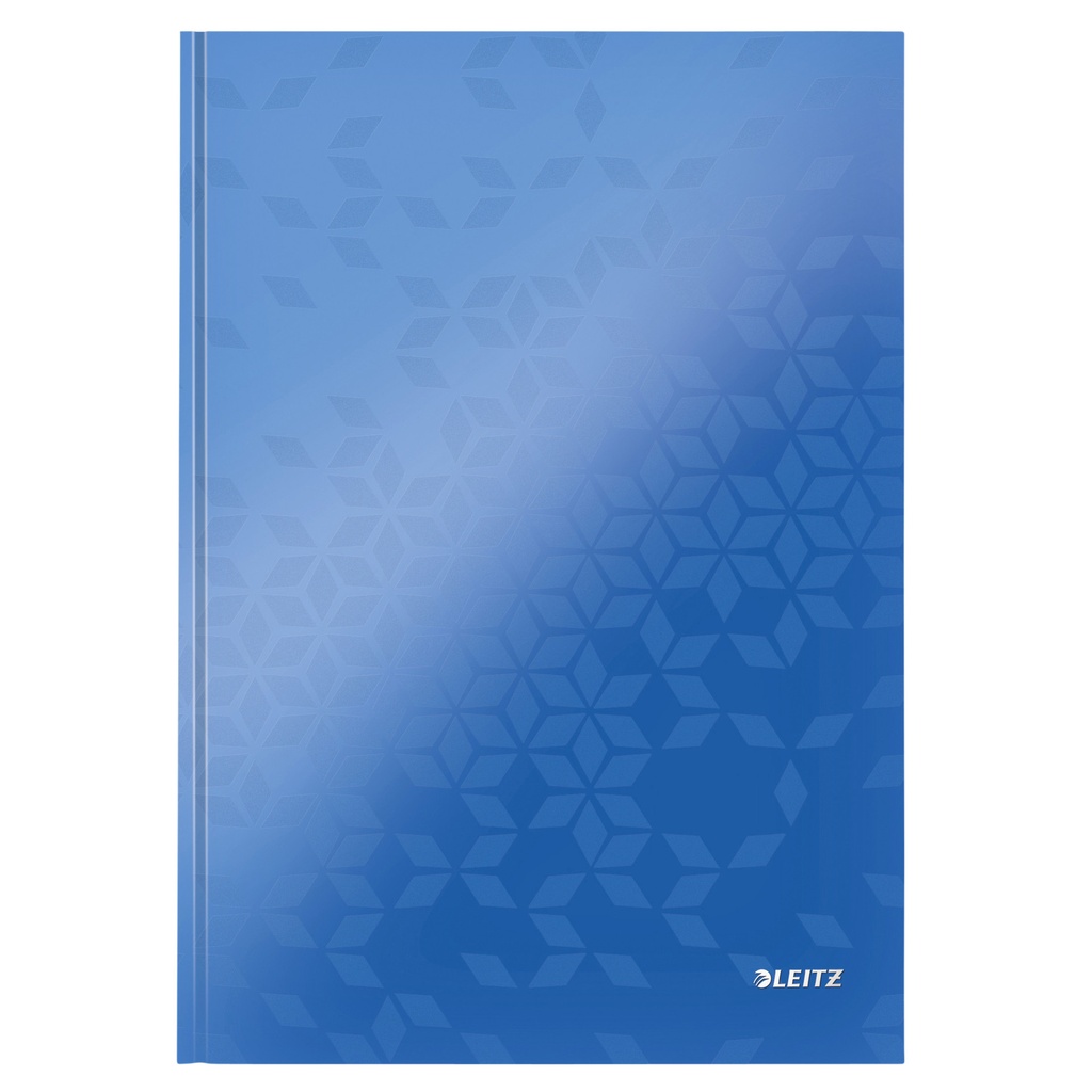 [46251036] NOTITIEBOEK LEITZ WOW A4 LIJN 80V BLAUW