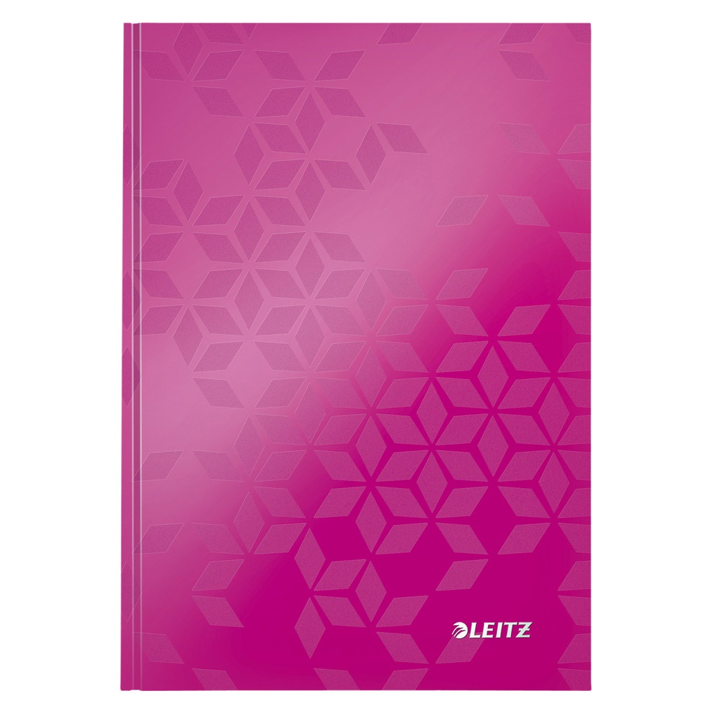 [46271023] Notitieboek Leitz WOW A5 160blz 90gr lijn roze