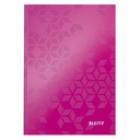 Notitieboek Leitz WOW A5 160blz 90gr lijn roze