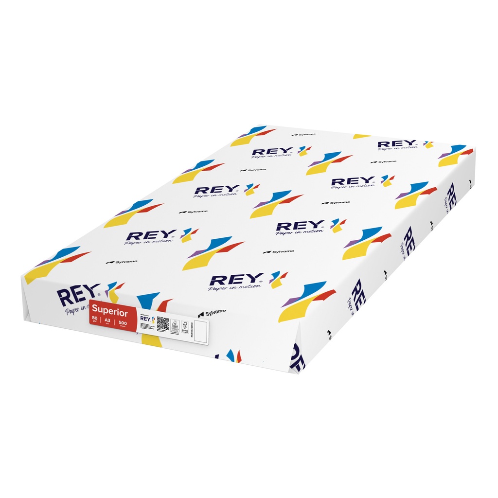 [RYSDP080X420] Kopieerpapier Rey Superior A3 80gr wit