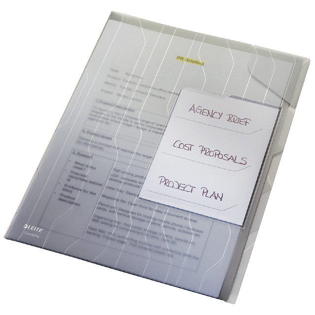 [47290003] COMBIFILE LEITZ SORTEERMAP A4 PP TRANSPARANT