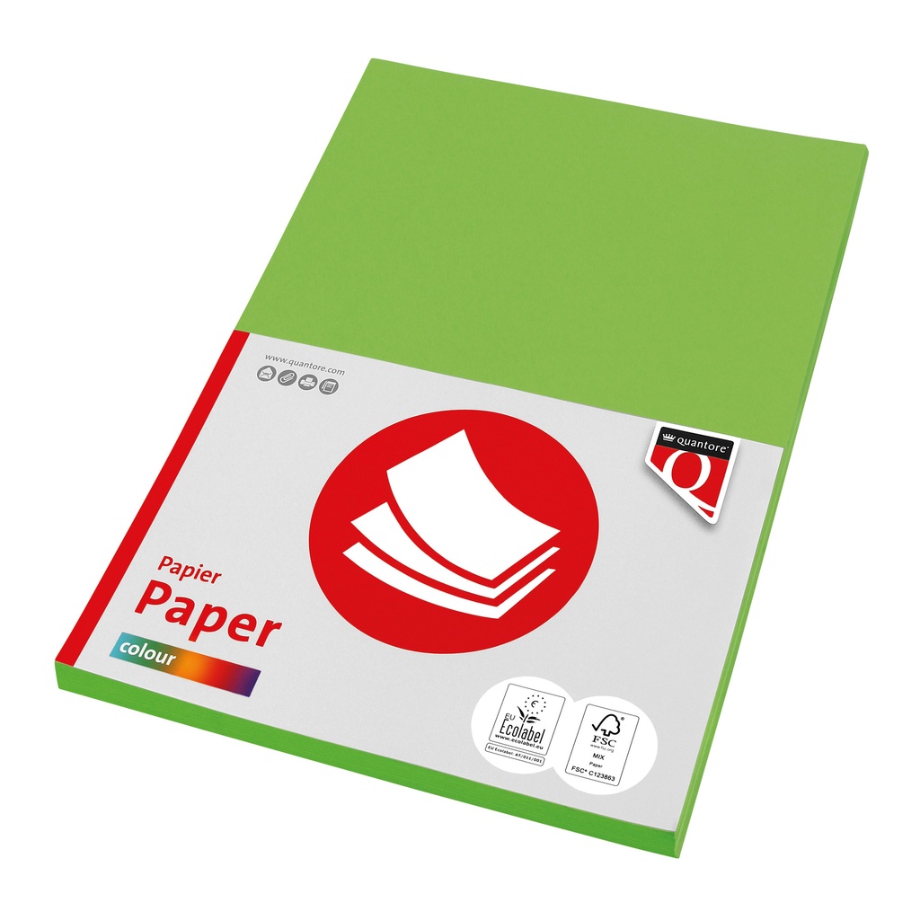 [129687] Kopieerpapier Quantore Col-50 A4 160gr helgroen